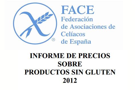 Precios de alimentos sin gluten 2012 Gastronomía Cía