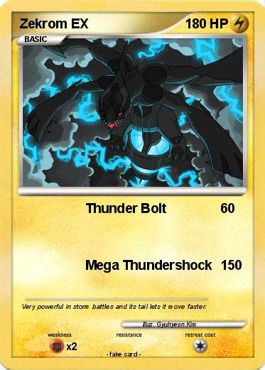 Pokémon Zekrom Ex 761 761 Thunder Bolt My Pokemon Card