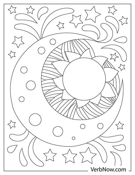Free Printable Sun And Moon Coloring Pages