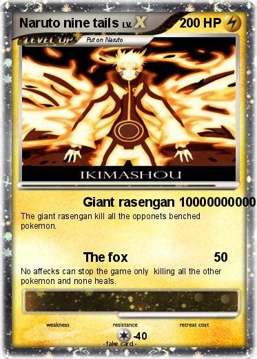 Pokémon Naruto Nine Tails 38 38 Giant Rasengan 100000000000 My