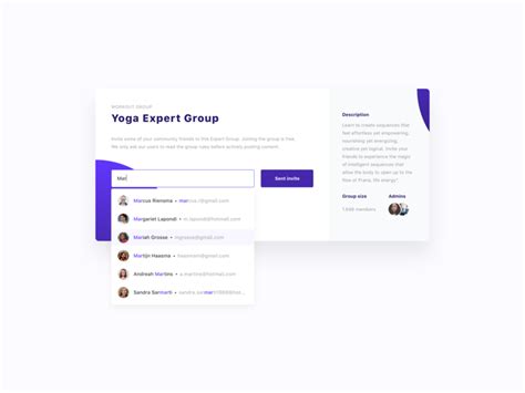 Yoga Expert Group Invite Friends Users By Milan Houter On Dribbble