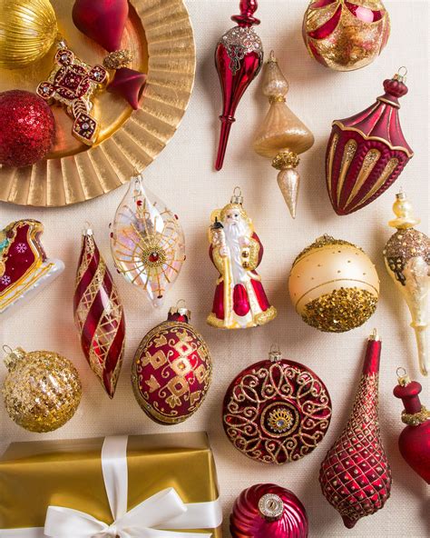 Noel Glass Ornament Set Balsam Hill Christmas Ornament Sets