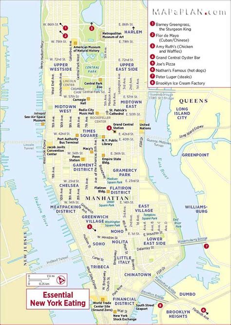 Tourist Map To Nyc New York Manhattan Printable Tourist Attractions Map