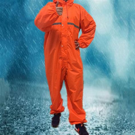 1pcs men and women rain suit rainwear waterproof windproof conjoined raincoats overalls electric