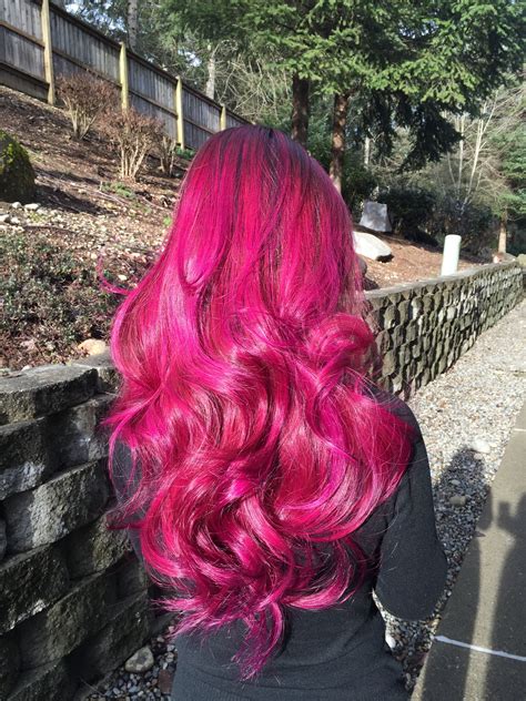 Magenta Hair Magenta Hair Dye Dyed Hair Pastel Hair Color Pink Hair
