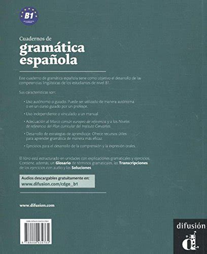 Cuadernos De Gramática Española B1 Cd Educaspain