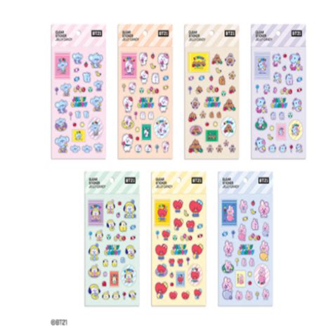 Bt21 Baby Official Jelly Candy Sticker K Cutiestar