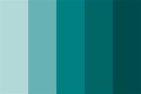 Shades Of Teal Color Palette