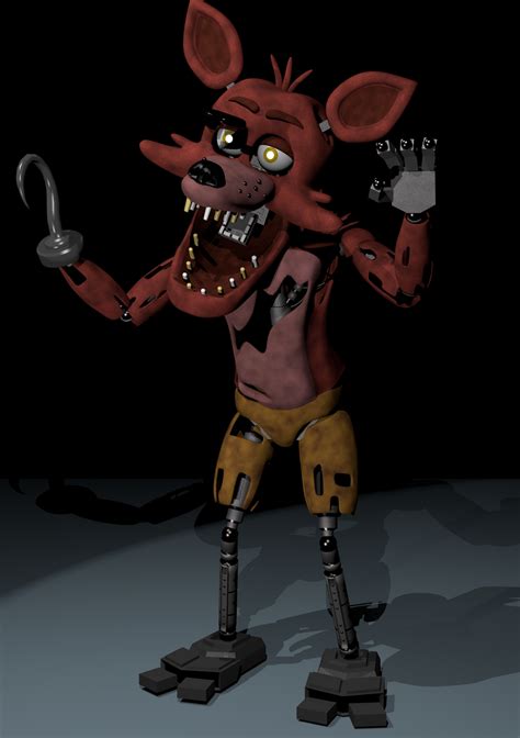 Fnaf Sfm Grim Foxy Fullbody Render By Eliterobo On De