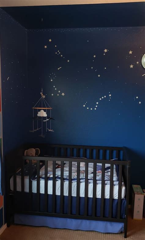 Night Sky Nursery Dark Nursery Bedroom Night Baby Bedroom Baby Boy