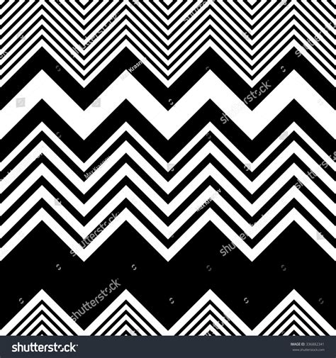 Seamless Zigzag Pattern Abstract Black White Stock Vector Royalty Free