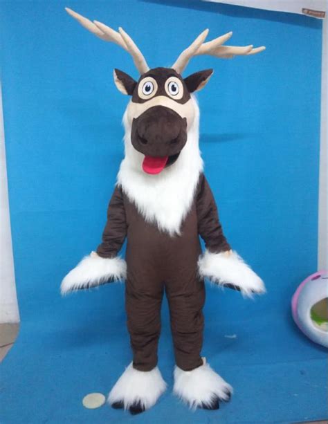 Adult Sven Mascot Costume Sven Costume Reindeer Mascot Costume From