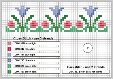 It is a great simple stitch, useful for many different projects it looks stunning on peasant blouses and creates an interesting border for a skirt with a country look. EMS - Beginner Borders - #7