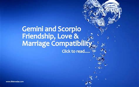 Gemini And Scorpio Compatibility For Love Marriage Friendship Life In