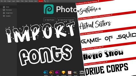 How To Import Custom Fonts Into Photopea Easy Way Youtube