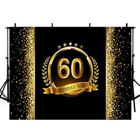 60th Birthday Party Photography Backdrops Thin Vinyl Photography For