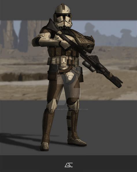 Star Wars Desert Clone Trooper By Gc Conceptart On Deviantart
