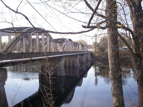 Covered Bridge Over Kennebec River Norridgewock Maine Finley