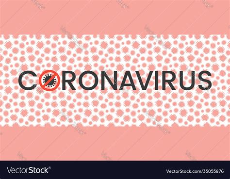 Coronavirus Banner Background Royalty Free Vector Image