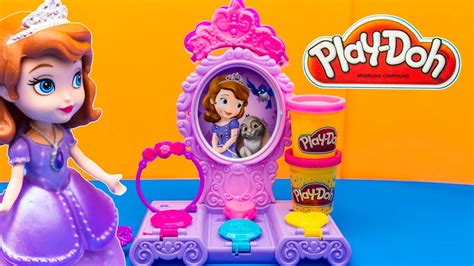 Sofia The First Play Doh Amulet And Jewels Vanity Playset Youtube