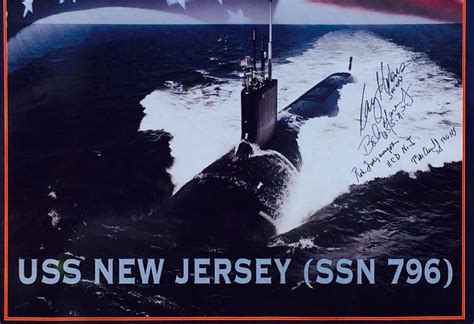 Us Navy Uss New Jersey Ssn 796 Virginia Class Nuclear Fast Attack