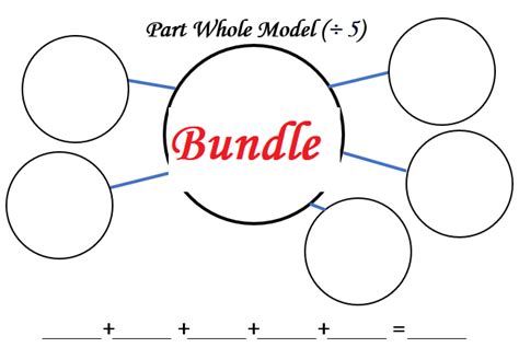 Maths Resources Part Whole Model 23 4 And 5 Blank Template