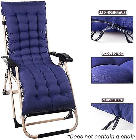 Sun Lounger Cushions Replacement Garden Recliner Chair Pads Thick