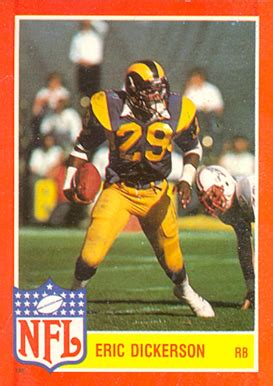 I would like to know the value of this card please help! 1985 Topps NFL Stars Eric Dickerson #2 Football Card Value ...