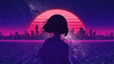 Anime Retrowave City Wallpapers Wallpaper Cave