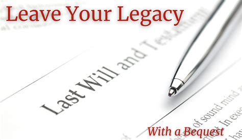 A Bequest Is A Simple Way To Leave A Lasting Legacy Volunteers Of