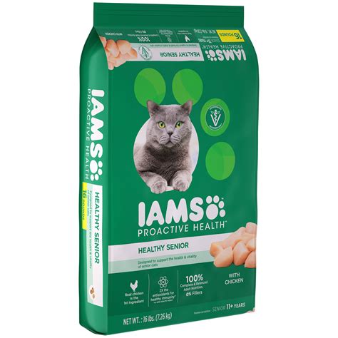 Iams™ and proactive health™ brand have prebiotics that work inside the digestive tract to promote healthy digestion and strong defenses. IAMS PROACTIVE HEALTH Healthy Senior Dry Cat Food with ...