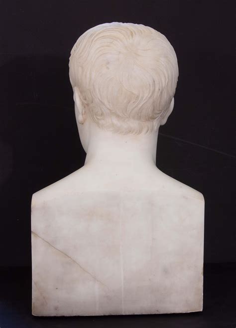 Unknown Neoclassical Carved Marble Bust Of Napoleon Bonaparte After