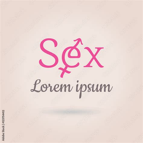 Sex Logo Template Editable Vector Intimate Xxx Adult Shop Logotype Concept Gender Symbol