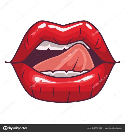 Mouth Pop Art Sexy Isolated Icon Stock Vector By Jemastock 677827326