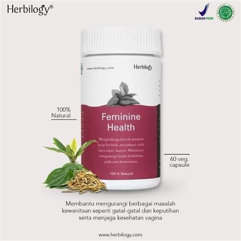 Jual Herbilogy Feminine Health Keputihan 60 Capsule Original Shopee