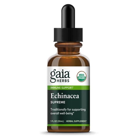 Gaia Herbs Organics Echinacea Supreme Herbal Extract Shop Herbs