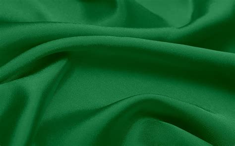 Green Silk Texture Fabric Texture Silk Fabric With Waves Green Fabric Background Hd