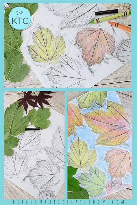 Easy Crayon Leaf Rubbing The Kitchen Table Classroom Fall Art