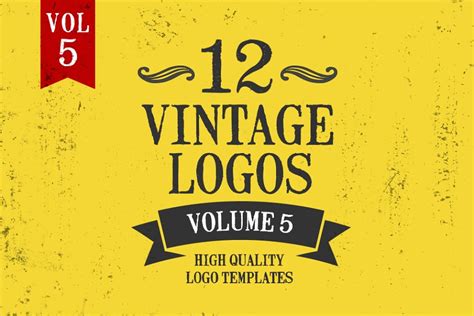 Vintage Logo Design Templates Vol 1 Creative Illustrator Templates