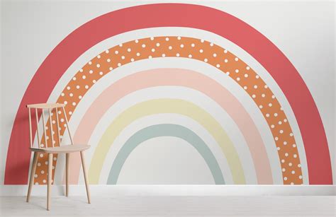 Cute Colorful Rainbow Wallpaper Mural Hovia