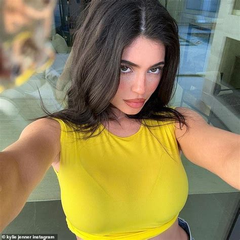 Kylie Jenner Strikes A Sultry Pose As She Shows Off Her Midriff In A