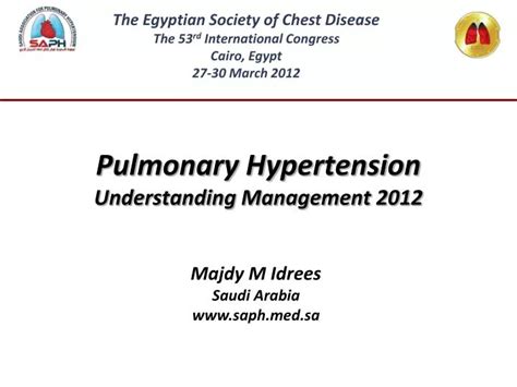 Ppt Pulmonary Hypertension Understanding Management 2012 Powerpoint