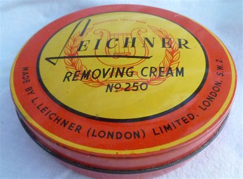 Vintage L Leichner Ltd Make Up Removing Cream No 250 Tin London Lleichnerltdlondonsw2