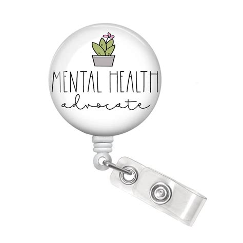 Mental Health Badge Reel Mental Health Advocate Badge Reel Mental