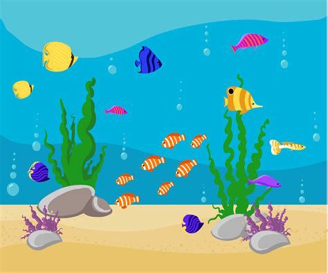 Fish Collection Ocean Cartoon Animal Illustrations ~ Creative Market