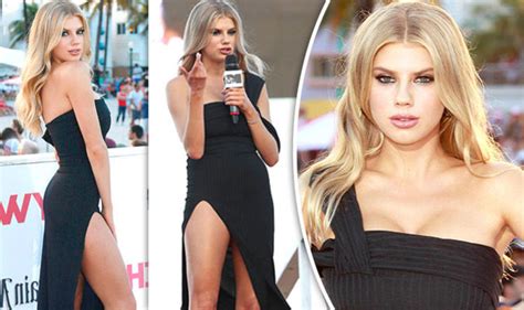 Charlotte Mckinney Nearly Flashes Everything In Bum Skimming Split Gown