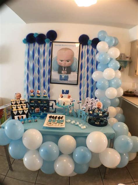 In this boss baby theme all the decoration items including banner, balloons etc. Boss baby Birthday Party Ideas | Photo 3 of 3 | Catch My Party