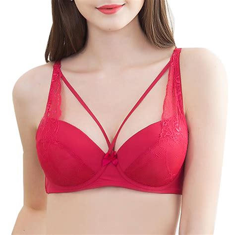 Sexy Lace Underwire Push Up Bc Cup Soft Breathable Adjusted Thin Bra At Banggood
