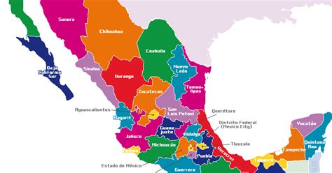 Los Estados Y Capitales De México Ciclo Escolar
