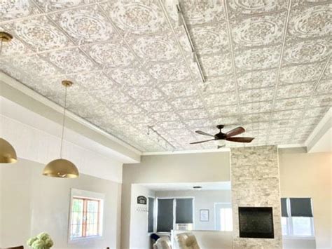 Faux Tin Ceiling Tile 24 In X 24 In Dct 18 Idea Library